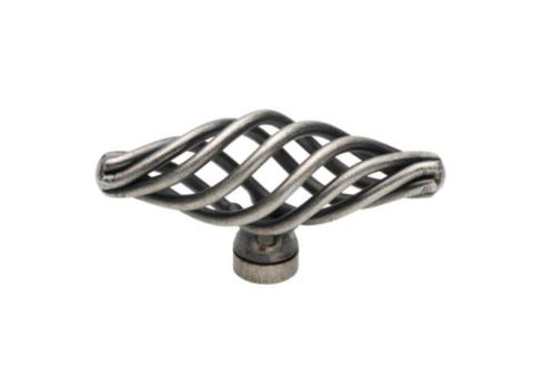 4x Kastknop “Twist” - Tin Look - 60mm. Nieuw., Doe-het-zelf en Verbouw, Hang- en Sluitwerk, Nieuw, Overige typen, Rvs, Ophalen of Verzenden