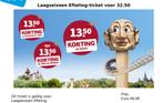 2 Efteling tickets met korting!, Twee personen, Ticket of Toegangskaart
