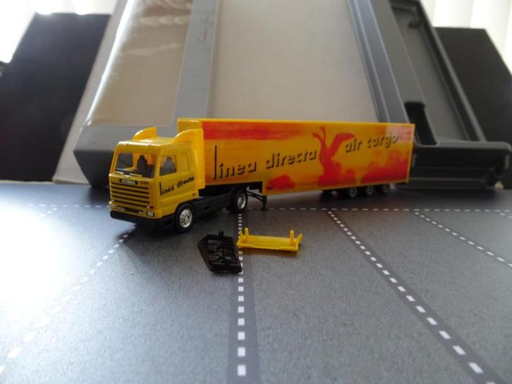 033 herpa scania streamline linea directa air cargo 1:87, Hobby en Vrije tijd, Modelauto's | 1:87, Nieuw, Bus of Vrachtwagen, Herpa