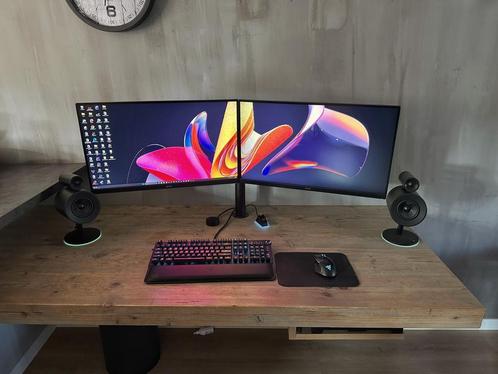 2x Acer VG271U 2K 144hz gaming monitoren, Computers en Software, Monitoren, Zo goed als nieuw, 101 t/m 150 Hz, HDMI, Gaming, Ingebouwde speakers