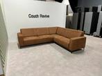 GRATIS LEVERING Z.G.A.N cognac hoekbank 265x235 Gereinigd