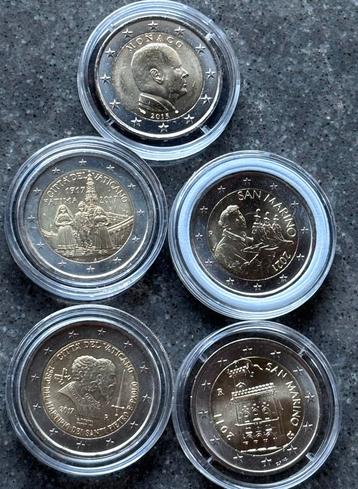 5 Bijzondere Euromunten ( UNC) beschikbaar voor biedingen