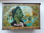 Moortjes Het Roode Anker A.Hillen Delft sigaren blik, Ophalen of Verzenden, Gebruikt, Overige