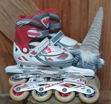 NIJDAM verstelbare schaatsen skeelers mt 33-36 GESLEPEN beschikbaar voor biedingen