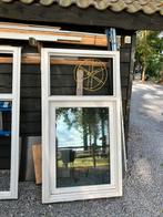 Kunststof kozijnen incl glas en houten lammelen, Doe-het-zelf en Verbouw, Kozijnen en Schuifpuien, Kunststof, Gebruikt, Raamkozijn