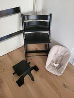 Stokke Tripp Trapp kinderstoel complete set Zwart trip trap, Kinderen en Baby's, Kinderstoelen, Ophalen of Verzenden, Zo goed als nieuw