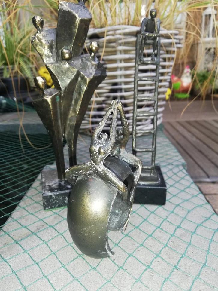 3 Bronzen Beelden Conny Ammerlaan Niekerk, Antiek en Kunst, Kunst | Beelden en Houtsnijwerken, Ophalen of Verzenden