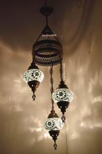 Oosterse Arabische hanglamp kroonluchter glasmozaiek set 3, Huis en Inrichting, Lampen | Hanglampen, 50 tot 75 cm, Oosters Arabisch 1001nacht Boho Ibiza Marrakech Marokkaans Turks