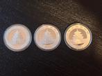 Zilver Panda 2015, 2018, 2022 in capsule, Postzegels en Munten, Munten | Azië, Ophalen of Verzenden, Oost-Azië, Losse munt, Zilver
