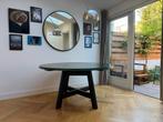 Slowwood moderne eettafel 150 rond massief eiken zwart groen, Huis en Inrichting, Ophalen, Gebruikt, 150 tot 200 cm, Vijf personen of meer