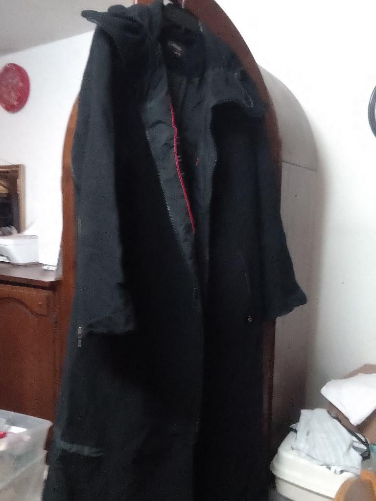 wollen winterjas, Ophalen of Verzenden, Zo goed als nieuw, Maat 46/48 (XL) of groter, Zwart