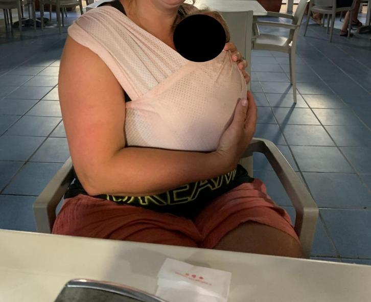 Draagzak baby '4 Little' roze, Kinderen en Baby's, Babydragers en Draagdoeken, Zo goed als nieuw, Draagzak, Buik, Overige merken