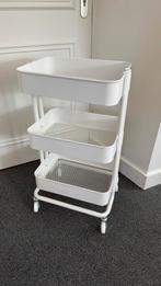 Ikea Räskog roltafel / rolkast wit 35x45x77 cm, Ophalen, Zo goed als nieuw