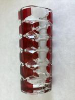 Vintage vaas van glas driehoekig Luminarc France, Huis en Inrichting, Woonaccessoires | Vazen, Ophalen of Verzenden, Minder dan 50 cm