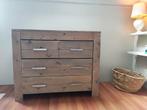 Steigerhouten commode: 110 cm breed, 54,5 cm diep en 90 cm h, Kinderen en Baby's, Kinderkamer | Commodes en Kasten, Ophalen, 50 tot 70 cm