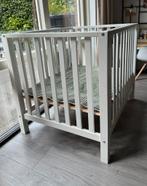 Witte houten box TWF Timo zonder lade incl Koeka boxkleed, Kinderen en Baby's, Boxen, Ophalen, Gebruikt, Boxkleed