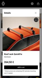 Orginele Renault Clio V 5 QuickFix dakdragers wingbar, Auto diversen, Dakdragers, Ophalen of Verzenden, Gebruikt