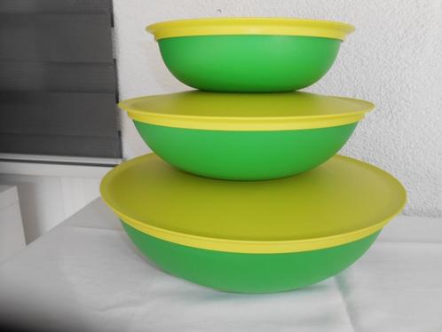 Tupperware Allegra Kommen Groen 740ML 1,5L 3,5L NIEUW, Huis en Inrichting, Keuken | Tupperware, Nieuw, Bak of Kom, Groen, Ophalen of Verzenden