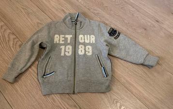 Retour vest maat 2 = 92-98 * als nieuw * grijs beschikbaar voor biedingen