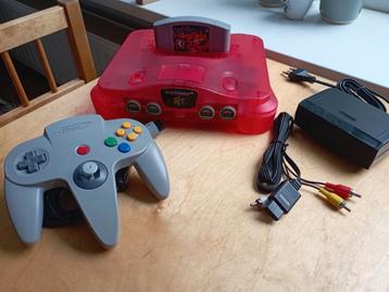 Cherry Red Nintendo N64 met Banjo Kazooie beschikbaar voor biedingen