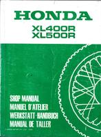Honda XL400 R XL500 R Addendum shop manual (1435z), Verzenden, Honda