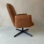 NIEUW - Fauteuil Lugo cognac - ecoleder, Ophalen, Overige kleuren, Drie, Nieuw