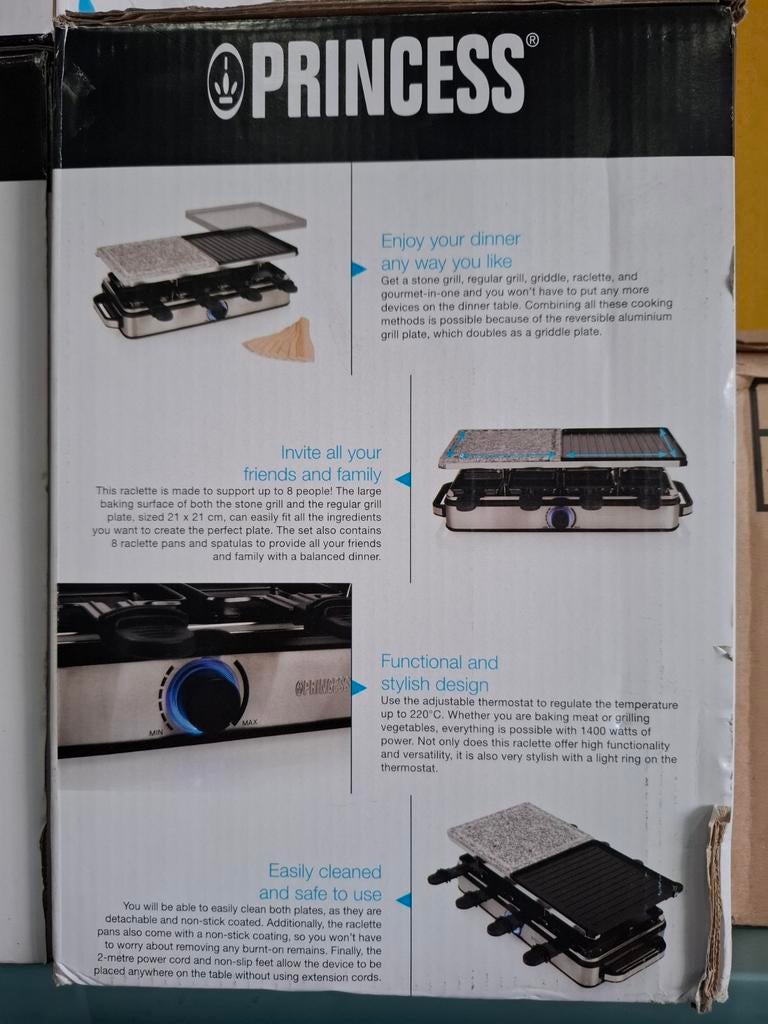 Nieuwe Princess Tafelgrill/Steengrill, Ophalen of Verzenden