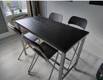 Hoge tafel met krukken, Huis en Inrichting, Tafels | Eettafels, Ophalen, 100 tot 150 cm, 50 tot 100 cm, Zo goed als nieuw