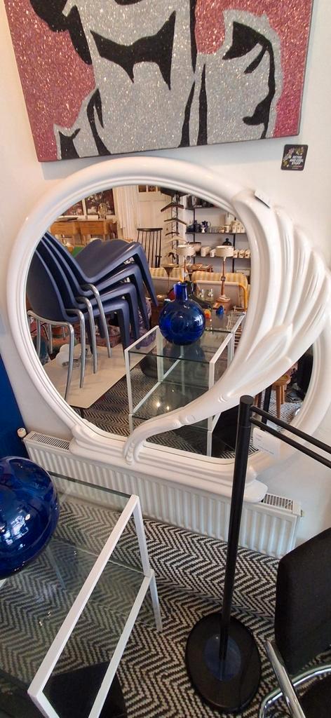 Grote vintage spiegel, Huis en Inrichting, Woonaccessoires | Spiegels, Zo goed als nieuw, 100 tot 125 cm, 100 tot 150 cm, Overige vormen