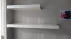 2 wandplanken hoogglans wit, Huis en Inrichting, Woonaccessoires | Wandplanken en Boekenplanken, Ophalen, Gebruikt