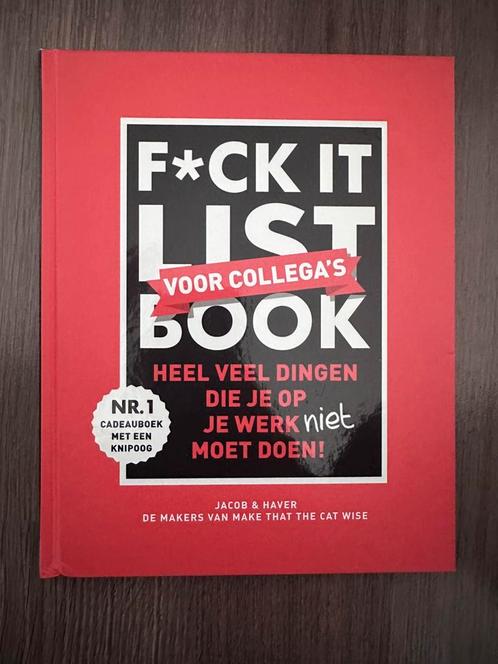 Jacob & Haver - F*ck it list book voor collega’s, Boeken, Overige Boeken, Nieuw, Ophalen