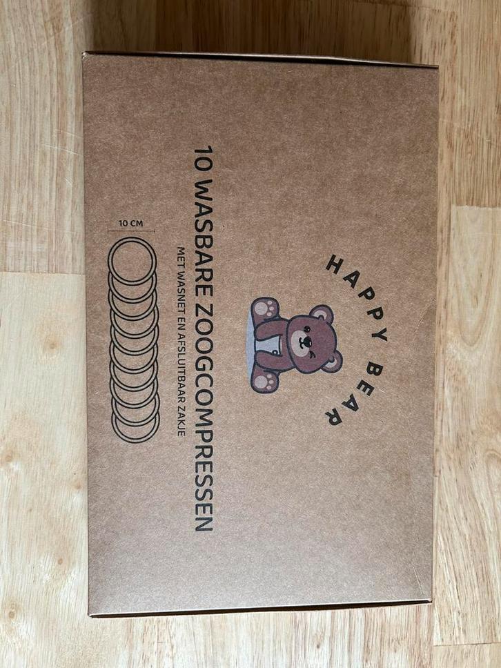 Wasbare zoogcompressen Happy Bear, Kinderen en Baby's, Overige Kinderen en Baby's, Nieuw, Ophalen of Verzenden