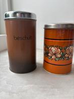 Twee blikken vintage, Ophalen of Verzenden, Gebruikt, Overige, Overige merken