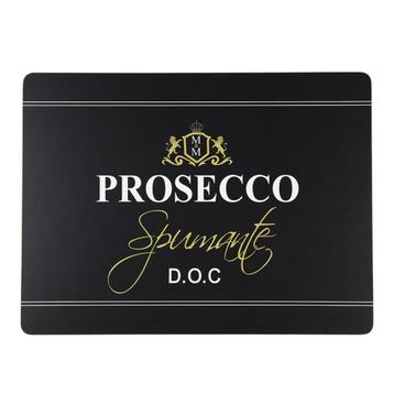 Mars & More  Placemats wijn Prosecco zwart 30x40 4st Nieuw beschikbaar voor biedingen