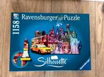 Silhouette Puzzel 1158 st New York, Hobby en Vrije tijd, Denksport en Puzzels, Ophalen, 500 t/m 1500 stukjes, Gebruikt, Legpuzzel