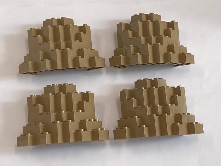 Partij 4x nieuwe Lego hoek rotsen in diverse kleuren, Kinderen en Baby's, Speelgoed | Duplo en Lego, Nieuw, Lego, Losse stenen