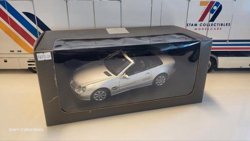 Minichamps Mercedes-Benz SL-Class R230 Silver Dealer Edition, Hobby en Vrije tijd, Modelauto's | 1:18, Zo goed als nieuw, Auto