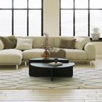Designer - Salontafel - mat zwart - rond  - 90x90x35 cm, Ophalen, Overige materialen, 50 tot 100 cm, Eric kuster Hotel chique Eichholtz Richmond keijser en co