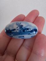 Leuke oude Delfts blauwe broche, vintage, Sieraden, Tassen en Uiterlijk, Antieke sieraden, Ophalen of Verzenden, Overige materialen