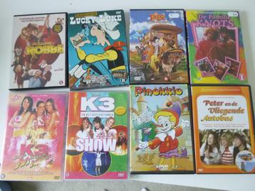 kinder dvd's, 8 stuks   beschikbaar voor biedingen