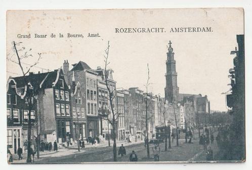 Amsterdam Rozengracht Grand Bazar de la Bourse scheurtjes, Verzamelen, Ansichtkaarten | Nederland, Ongelopen, Noord-Holland, Voor 1920