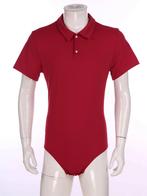 Rode heren romper met kraag / volwassenen drukkruis luier, Verzenden, Rood, Nachtkleding