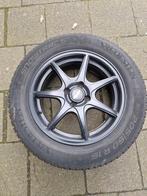 4 aluminium velgen met band, Auto-onderdelen, Banden en Velgen, 205 mm, 17 inch, Ophalen of Verzenden, Winterbanden