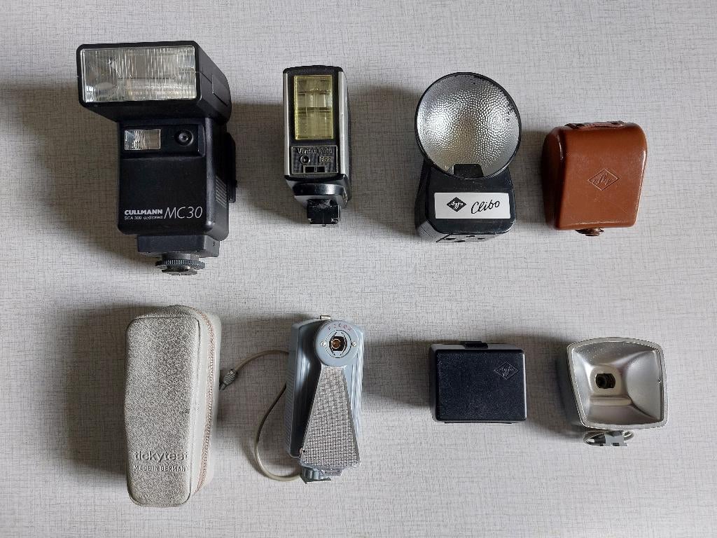 Vintage Flitsers Agfa, Zeis Ikon, Fodor, Tickytest, Vivitar, Ophalen of Verzenden, 1940 tot 1960, Flitser