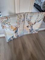 Ikea schilderijen hertjes, Ophalen, Zo goed als nieuw, Schilderij, Minder dan 50 cm