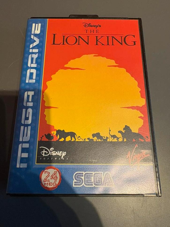 The Lion King – SEGA Mega Drive – met doos, nintendo, game, Spelcomputers en Games, Games | Sega, Zo goed als nieuw, Mega Drive