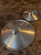 BK Conical Pannendeksel Set 16,5 en 24,5 cm, Ophalen of Verzenden, Gebruikt, Rvs, Overige typen
