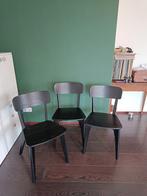 Ikea LISABO (eetkamer) stoel zwart - 3 stuks, Ophalen, Drie, Zwart, Zo goed als nieuw