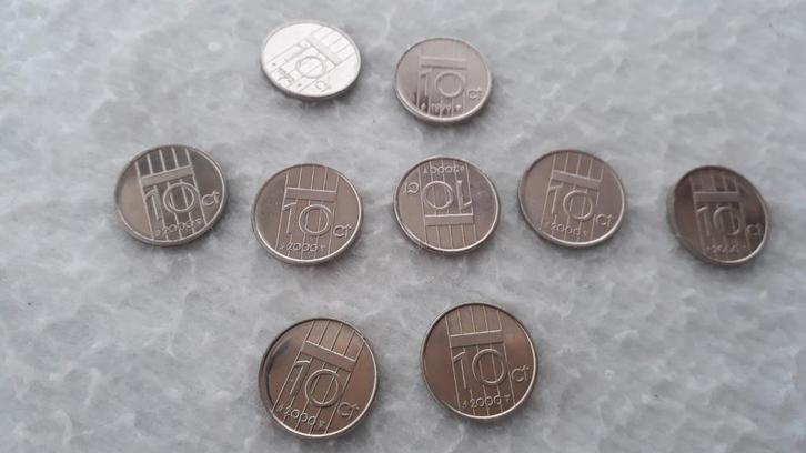 9st 0.10 cent, 9 st dubbeltjes en 9 stuivers, 5 cent, Postzegels en Munten, Munten | Nederland, Losse munt, Ophalen of Verzenden