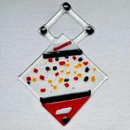 Raamhanger / suncatcher glasfusion abstracte glaskunst, Ophalen of Verzenden